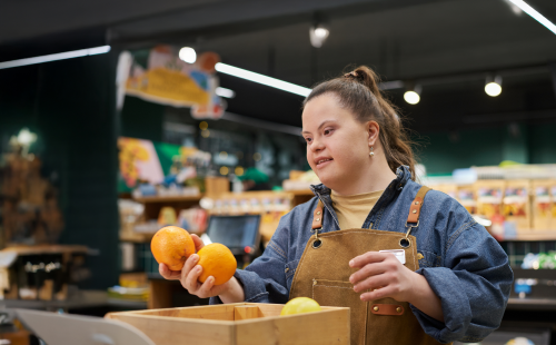 Young people smiling