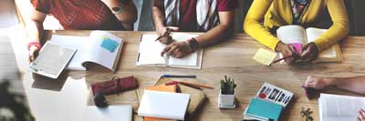 Students sitting at a desk